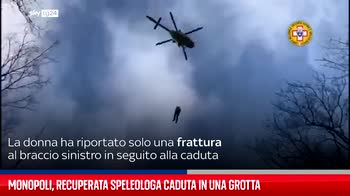 Monopoli, recuperata speleologa caduta in una grotta