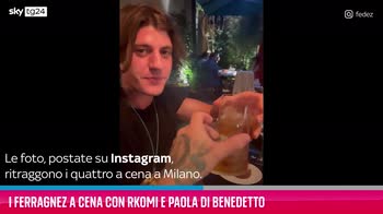 VIDEO I Ferragnez a cena con Rkomi e Paola Di Benedetto