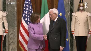 Il Presidente Mattarella ha ricevuto la Speaker della Camera Usa Nancy Pelosi