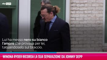 VIDEO Winona Ryder ricorda la sua separazione da Johnny Depp