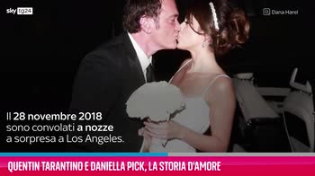 VIDEO Quentin Tarantino e Daniella Pick, la storia d'amore