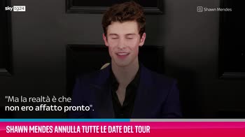 VIDEO Shawn Mendes annulla tutte le date del tour