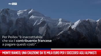 Monte Bianco, una cauzione da 15 mila euro per i soccorsi agli alpinisti