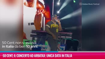 VIDEO 50 Cent, il concerto ad Arbatax: unica data in Italia