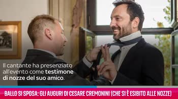 VIDEO Ballo si sposa: gli auguri di Cesare Cremonini