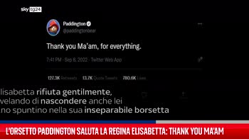 L'orsetto Paddington saluta la Regina Elisabetta: Thank you Ma'am
