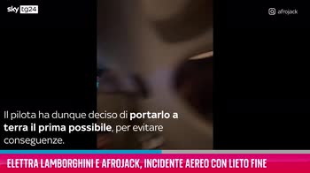 VIDEO Incidente aereo per Elettra Lamborghini e Afrojack