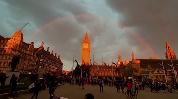 arcobaleno Londra ultimo giorno lying-in-state