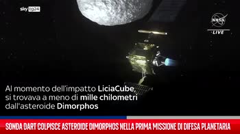 Sonda Dart colpisce asteroide Dimorphos nella prima missione di difesa planetaria