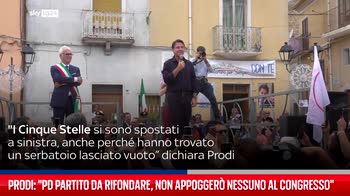 Prodi: "Pd partito da rifondare, non appogger� nessuno al Congresso"