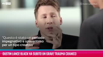 VIDEO Dustin Lance Black ha subito un grave trauma cranico