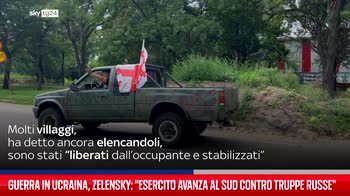 Guerra in Ucraina, Zelensky: "Esercito avanza al sud contro truppe russe"