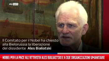 Nobel per la pace all?attivista Ales Bialiatski e a due organizzazioni umanitarie
