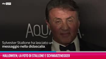 VIDEO Halloween, la foto di Stallone e Schwarzenegger
