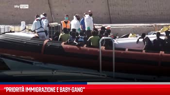 Piantedosi: "Priorit� immigrazione e baby-gang"