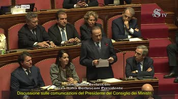 Senato, le dichiarazioni di voto di Berlusconi