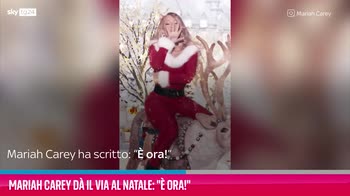 VIDEO Mariah Carey dà il via al Natale: "È ora!"