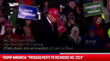 Trump annuncia: "Probabilmente mi ricandido nel 2024"