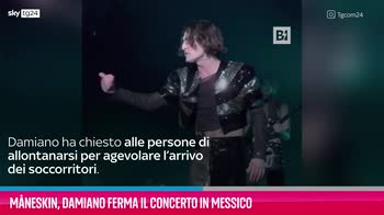VIDEO Måneskin, Damiano ferma il concerto in Messico