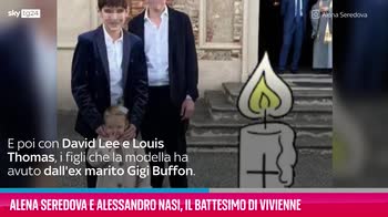 VIDEO Alena Seredova Alessandro Nasi, battesimo di Vivienne