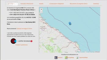 Sisma Marche, INGV a Sky TG24: scossa avvertita a lunga distanza