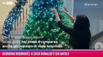 VIDEO Georgina Rodriguez: a casa Ronaldo è già Natale