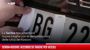 Serbia-Kosovo: accordo su targhe auto, stop escalation