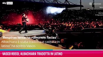 VIDEO Vasco Rossi, Albachiara tradotta in latino