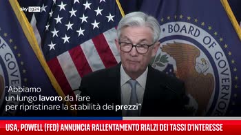 Usa, Powell (Fed) annuncia rallentamento rialzi dei tassi d'interesse