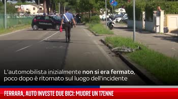 Ferrara, auto investe due bici: muore un 17enne