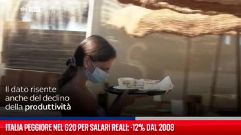 Italia peggiore nel G20 per salari reali: -12% da 2008
