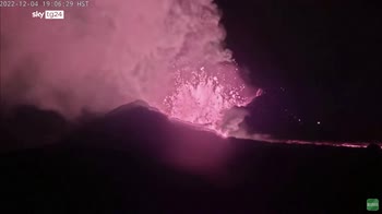 ERROR! Le immagini notturne del vulcano Mauna Loa alle Hawaii