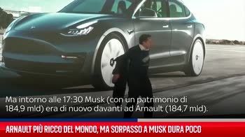 Arnault pi� ricco del mondo, ma sorpasso a Musk dura poco