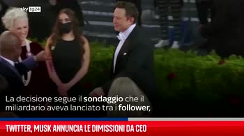 Twitter, Musk annuncia le dimissioni da Ceo