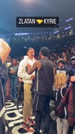 NBA: Ibra va a vedere i Nets e Irving gli regala la maglia