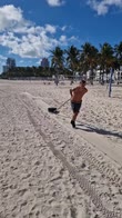 ibrahimovic miami allenamento spiaggia