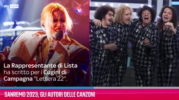 VIDEO Sanremo 2023, gli autori delle canzoni