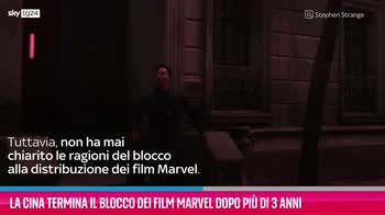 VIDEO Cina termina blocco dei film Marvel dopo più di 3 ann