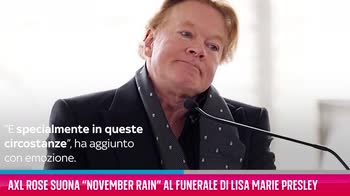 VIDEO Lisa Marie Preseley, Axl Rose suona "November Rain"