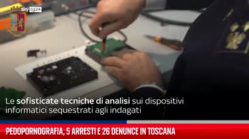 Pedopornografia, 5 arresti e 26 denunce in Toscana