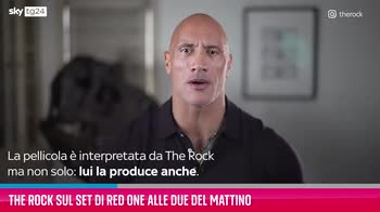 VIDEO The Rock sul set di Red One alle due del mattino