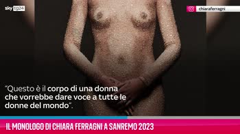 VIDEO Il monologo di Chiara Ferragni a Sanremo 2023