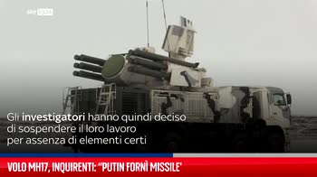 Volo MH17, inquirenti: ?Forti indizi che Putin forn� missile'
