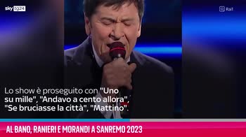 VIDEO Al Bano, Ranieri e Morandi a Sanremo 2023