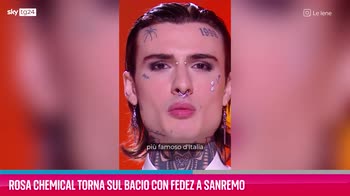 VIDEO Rosa Chemical torna sul bacio con Fedez a Sanremo