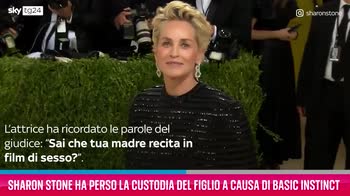 VIDEO Sharon Stone, via il figlio dopo Basic Instinct