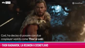 VIDEO Thor Ragnarok, la reunion a Disneyland