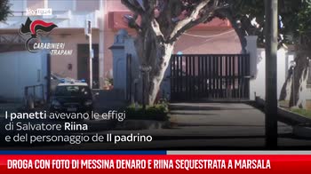 Droga con foto di Messina Denaro e Riina sequestrata a Marsala