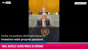 VIDEO ONU, Achille Lauro parla ai giovani
