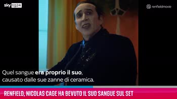 VIDEO Renfield, Nicolas Cage ha bevuto il suo sangue sul se